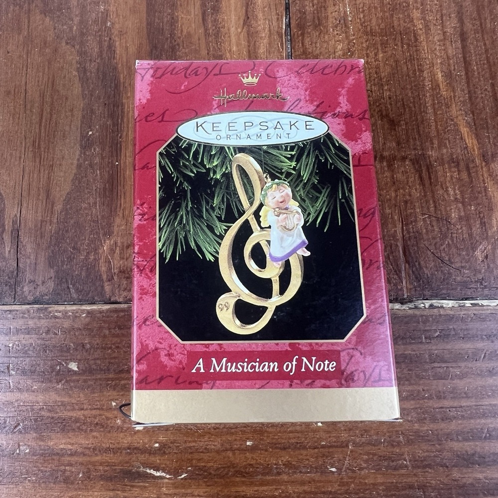 Hallmark Keepsake Ornament A Musician Of Note 1999 Sculpted By Tammy Haddix
